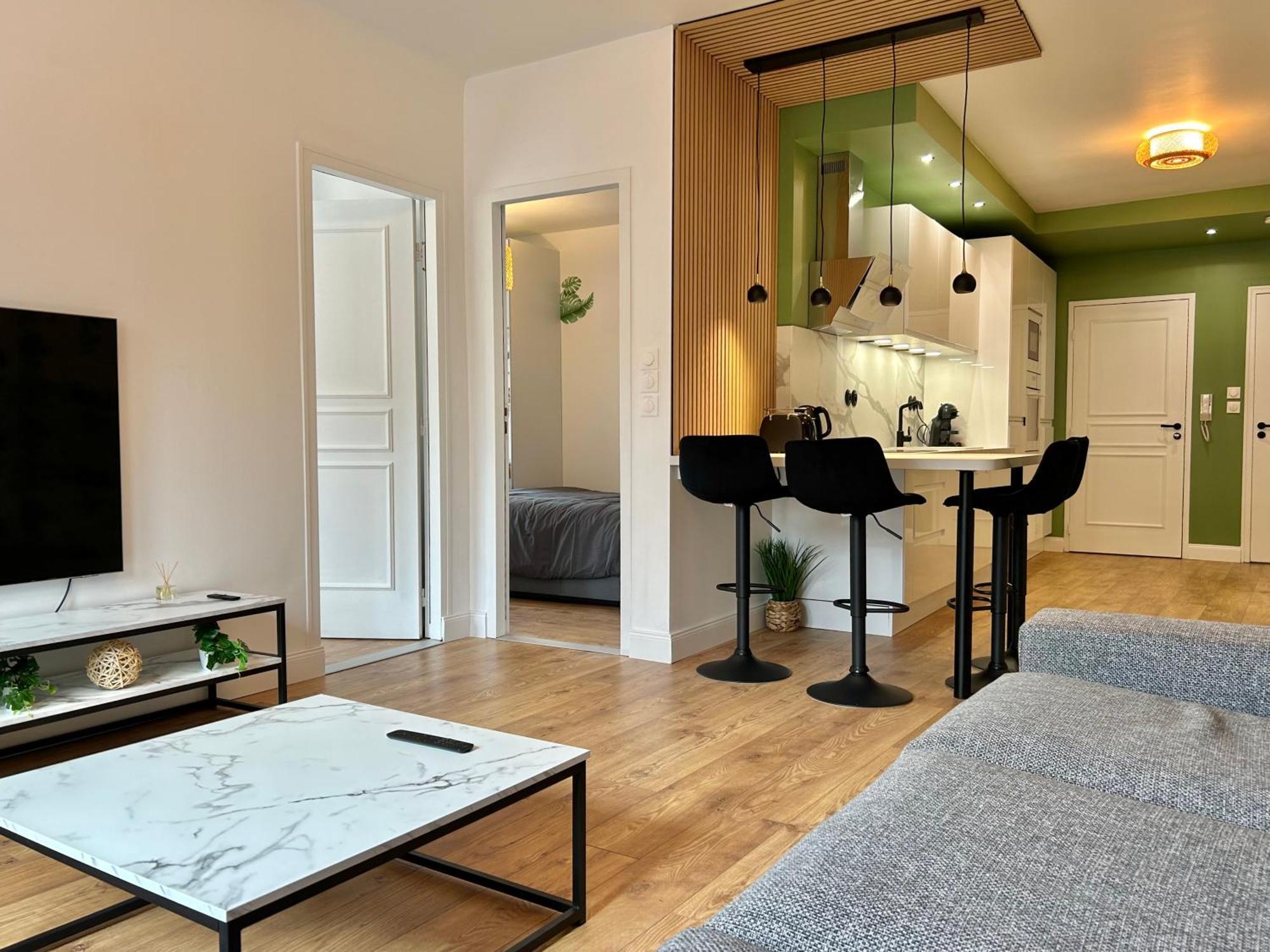 נאנסי Le Chardon- Appartement 2Chambres- Avec Stationnement מראה חיצוני תמונה